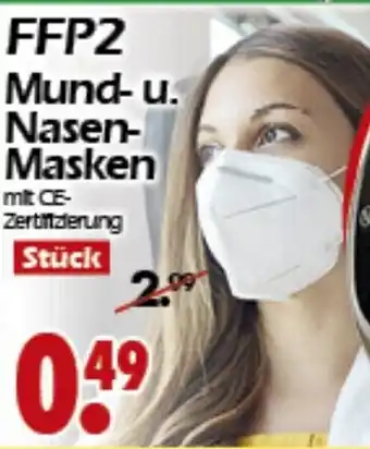 Wreesmann Mund- u. Nasenmasken FFP2 Angebot