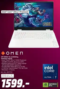 MediaMarkt HP OMEN 16-am0368ng Gaming Laptop Angebot