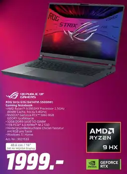 MediaMarkt ROG Strix G16 (G614FM-S5008W) Gaming Notebook Angebot