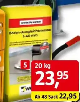 Bauhaus SG Weber Bodenausgleichsmasse 1-40 mm Angebot