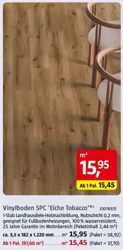 Bauhaus Vinylboden SPC 'Eiche Tobacco' Angebot