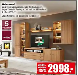 Möbel Mahler Medium wohnwand Angebot