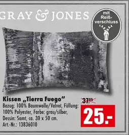 Möbel Mahler Gray & jones kissen 'tierra fuego' Angebot