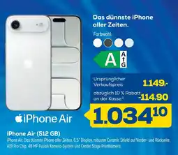 Euronics Apple iphone air (512 gb) Angebot