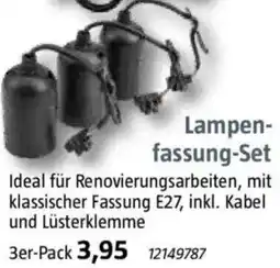 Bauhaus Lampenfassung-Set Angebot