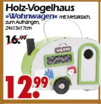 Wreesmann Holz-Vogelhaus Wohnwagen Angebot