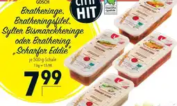 CITTI Markt GOSCH Bratheringe, Bratheringsfilet, Sylter Bismarckheringe oder Brathering „Scharfer Eddie" Angebot