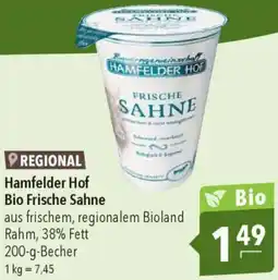 CITTI Markt Hamfelder Hof Bio Frische Sahne Angebot