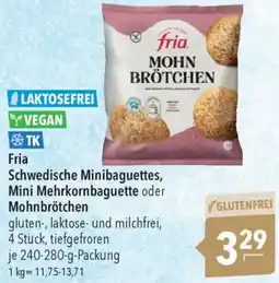 CITTI Markt Fria Schwedische Minibaguettes, Mini Mehrkornbaguette oder Mohnbrötchen Angebot
