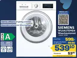 Euronics Berlet SIEMENS WU14UTEM24 Waschautomat Angebot