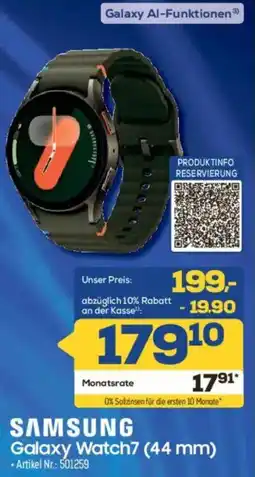 Euronics Berlet SAMSUNG Galaxy Watch7 (44 mm) Angebot