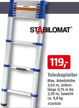 Bauhaus STABILOMAT Teleskopleiter Angebot