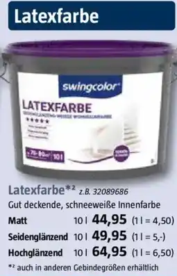 Bauhaus Swingcolor Latexfarbe Angebot
