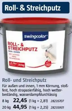 Bauhaus Swingcolor Roll- und Streichputz Angebot