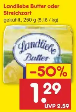 Netto Marken-Discount Landliebe Butter oder Streichzart Angebot