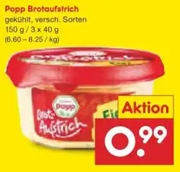 Netto Marken-Discount Popp Brotaufstrich Angebot