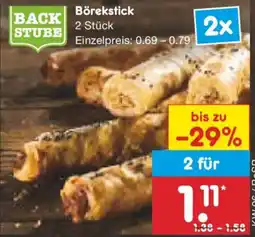 Netto Marken-Discount BACK STUBE Börekstick Angebot