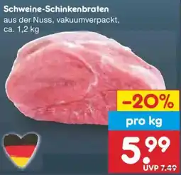 Netto Marken-Discount Schweine-Schinkenbraten Angebot