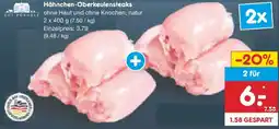 Netto Marken-Discount GUT PONHOLZ Hähnchen-Oberkeulensteaks Angebot