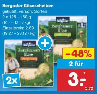 Netto Marken-Discount Bergader Käsescheiben Angebot