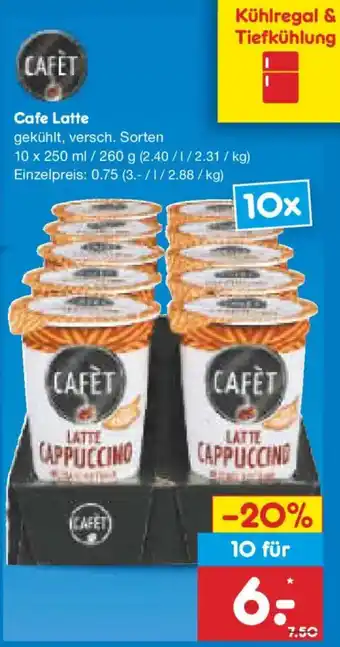 Netto Marken-Discount Cafe Latte Angebot