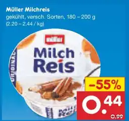 Netto Marken-Discount Müller Milchreis Angebot