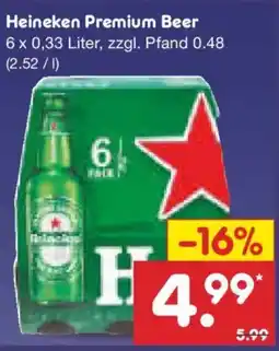 Netto Marken-Discount Heineken Premium Beer Angebot