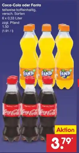 Netto Marken-Discount Coca-Cola oder Fanta Angebot