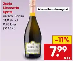 Netto Marken-Discount Zonin Limonetto Spritz Angebot