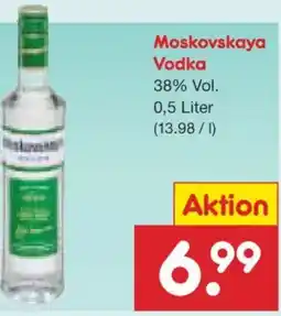 Netto Marken-Discount Moskovskaya Vodka Angebot
