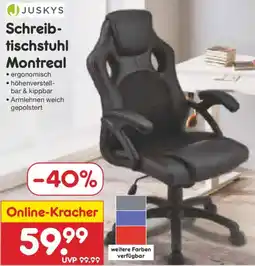 Netto Marken-Discount JUSKYS Schreibtischstuhl Montreal Angebot
