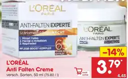 Netto Marken-Discount L'OREAL Anti Falten Creme Angebot