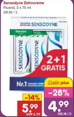 Netto Marken-Discount Sensodyne Zahncreme Angebot