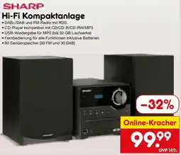 Netto Marken-Discount SHARP Hi-Fi Kompaktanlage Angebot
