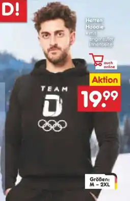 Netto Marken-Discount Herren Hoodie TEAM Angebot