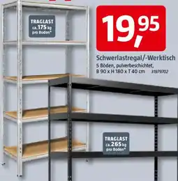 Bauhaus Schwerlastregal/-Werktisch Angebot