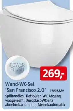 Bauhaus Camargue Wand-WC-Set 'San Francisco 2.0' Angebot