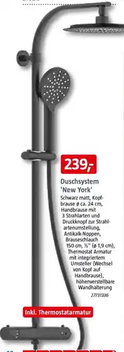Bauhaus Camargue Duschsystem 'New York' Angebot