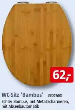 Bauhaus POSEIDON WC-Sitz 'Bambus' Angebot