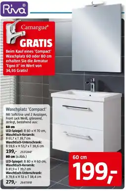 Bauhaus Riva Waschplatz 'Compact' Angebot
