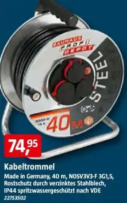 Bauhaus PROFI DEPOT Kabeltrommel Angebot