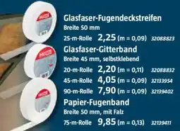 Bauhaus PROBAU Glasfaser-Fugendeckstreifen Angebot