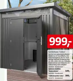 Bauhaus Gerätehaus 'Cubus' Angebot