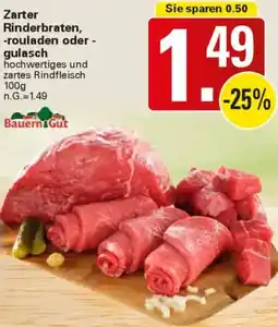 WEZ Bauern Gut Zarter Rinderbraten, -rouladen oder - gulasch Angebot
