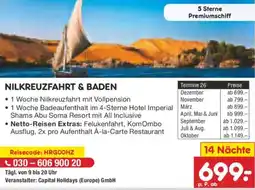 Netto Marken-Discount Nilkreuzfahrt & baden Angebot