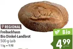 CITTI Markt Freibackhaus Bio Dinkel-Landbrot Angebot
