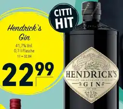 CITTI Markt Hendrick's Gin Angebot
