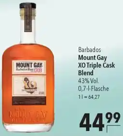 CITTI Markt Barbados Mount Gay XO Triple Cask Blend Angebot