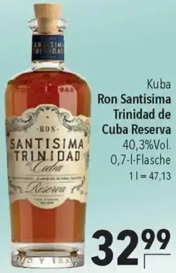 CITTI Markt Kuba Ron Santisima Trinidad de Cuba Reserva Angebot