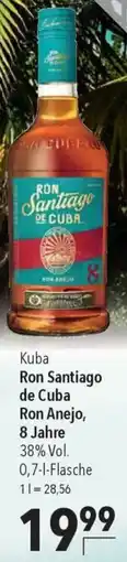 CITTI Markt Kuba Ron Santiago de Cuba Ron Anejo, 8 Jahre Angebot